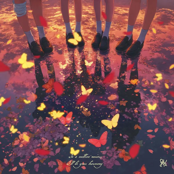 album cover art of 난 네 편이야, 온 세상이 불협일지라도 by QWER