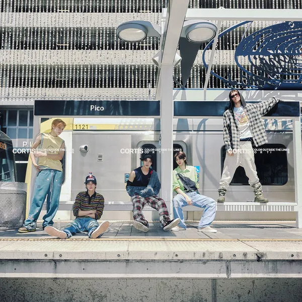 album cover art of COLOR OUTSIDE THE LINES by CORTIS