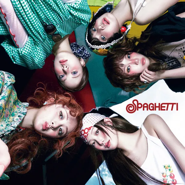 album cover art of SPAGHETTI by LE SSERAFIM